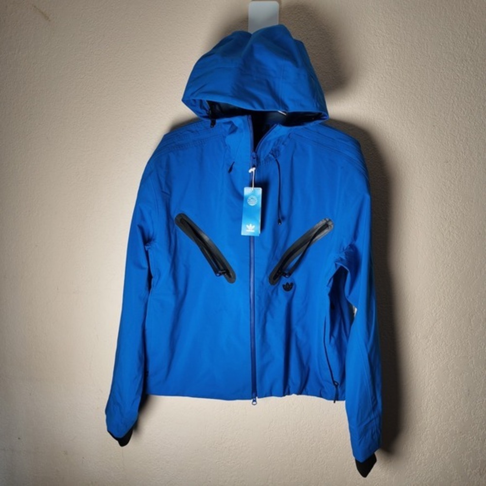Adidas BV Montreal Jacket Blue Originals Mens Size L Full Zip Hoodie Coat‎